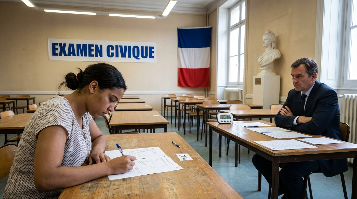 Simulation Examen Civique 2026 - Conditions Réelles