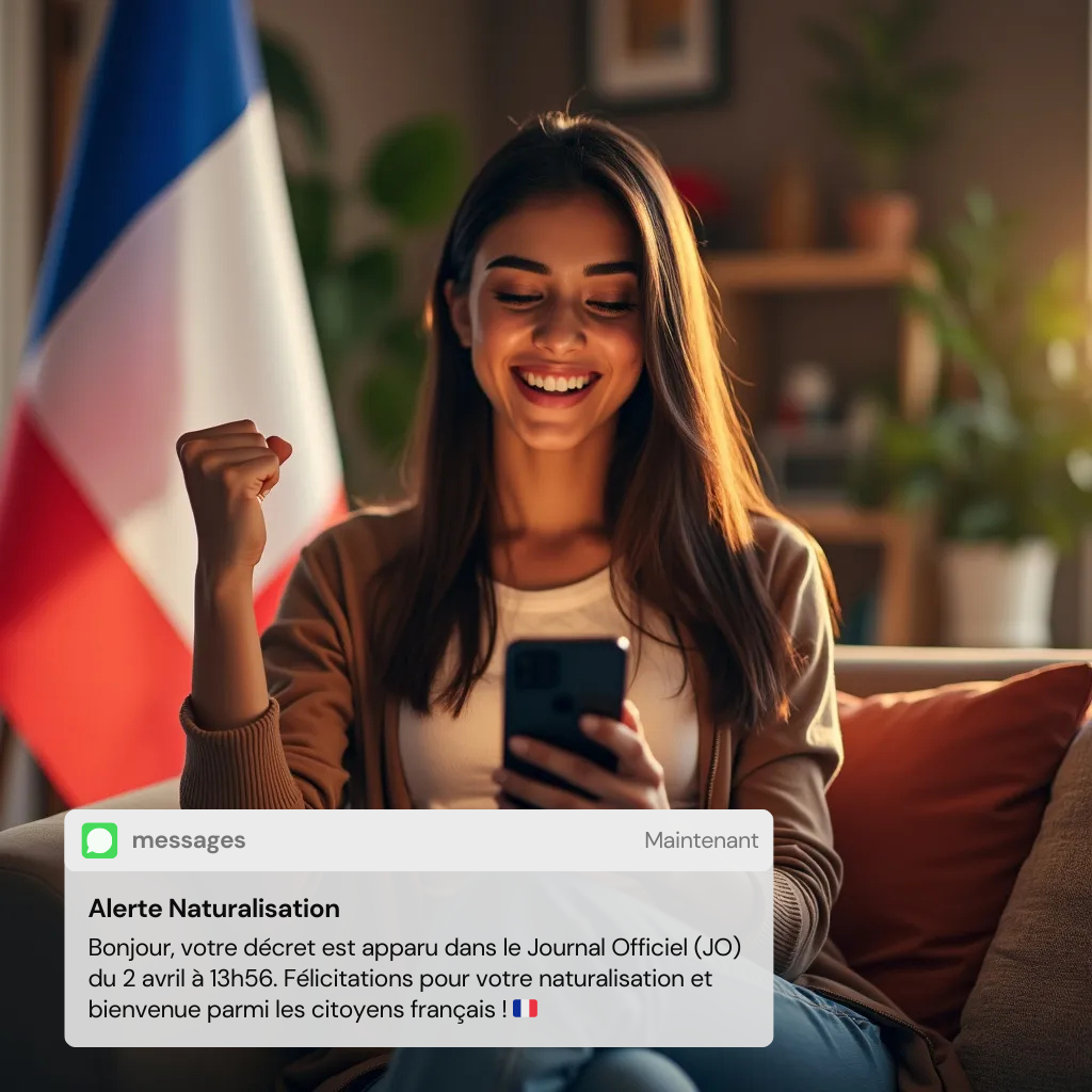 Alerte SMS naturalisation