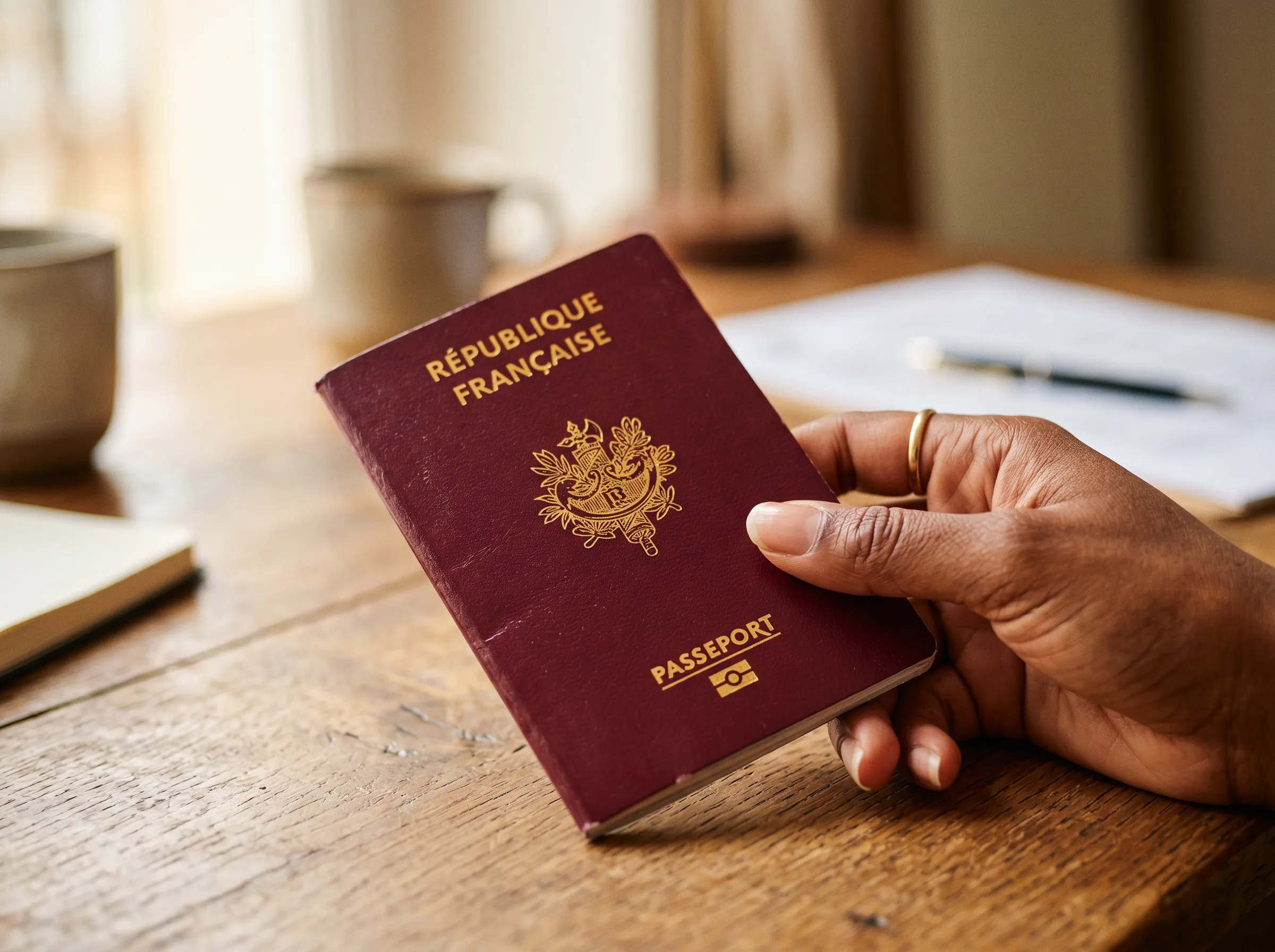 Passeport français symbole de la naturalisation française réussie